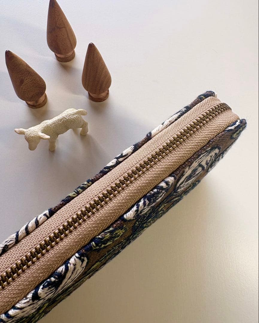 ☆ミナペルホネン☆ラウンドファスナー長財布☆ハンドメイド