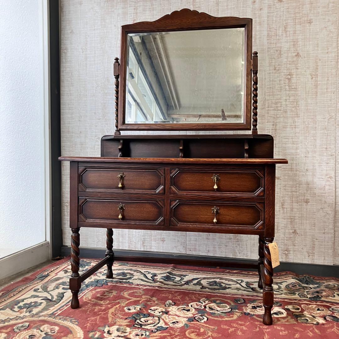 アンティーク レプリカオブマスターピース コスメティックテーブル 木製ドレッサー