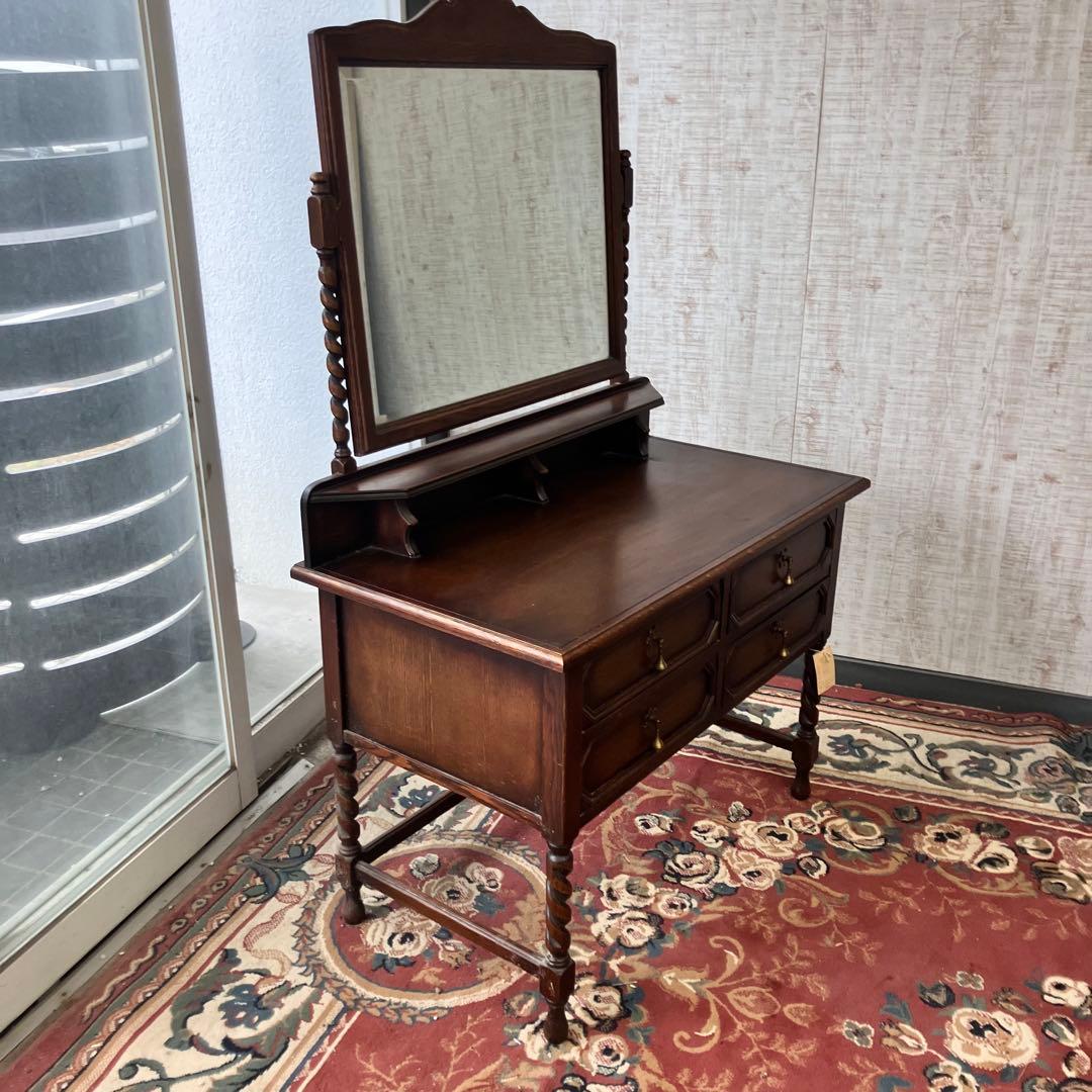 アンティーク レプリカオブマスターピース コスメティックテーブル 木製ドレッサー