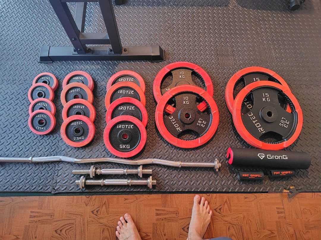 【引取限定】IROTEC フラットベンチ ウエイトセット