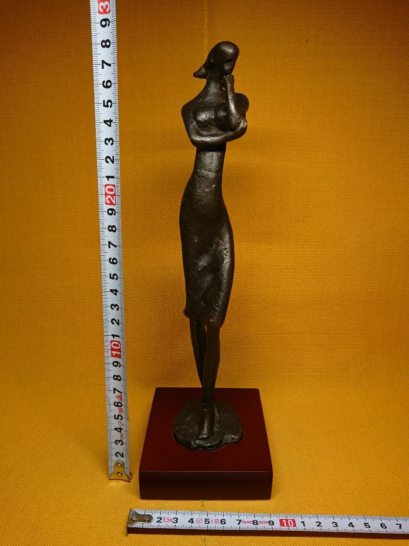 ビンテージ　アート　人形　銅製　置物　インテリア　工芸品　美術品　A3019