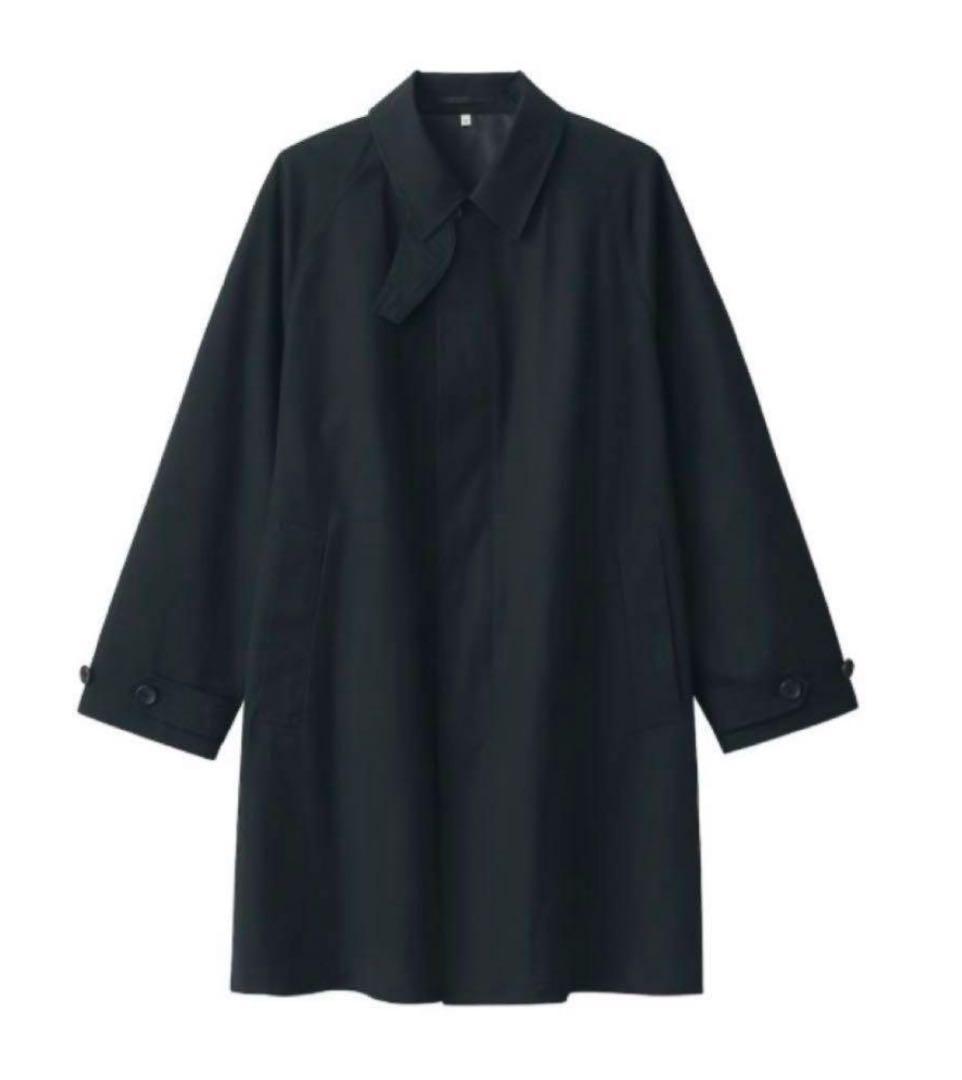 新品未使用 MUJI Labo 高密度コットンシングルブレストコート ブラック