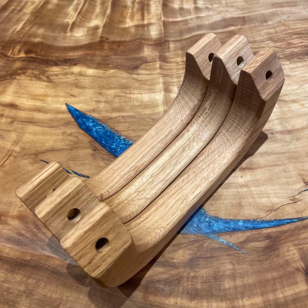 ハイエース用アシストグリップ(ホワイトオーク)3個セット