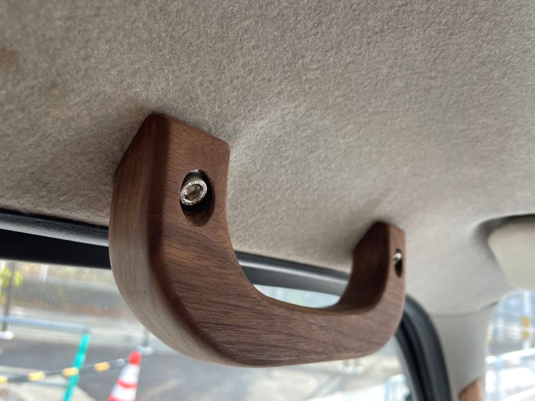 ハイエース用アシストグリップ(ホワイトオーク)3個セット