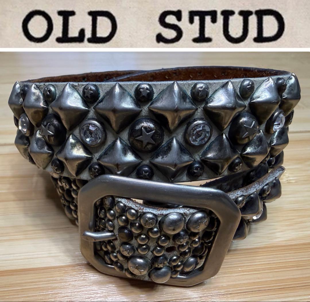 120周年記念⭐️オールドスタッズ⭐️シルバーピラミッドスタッズ＆クリアストーン⭐️S