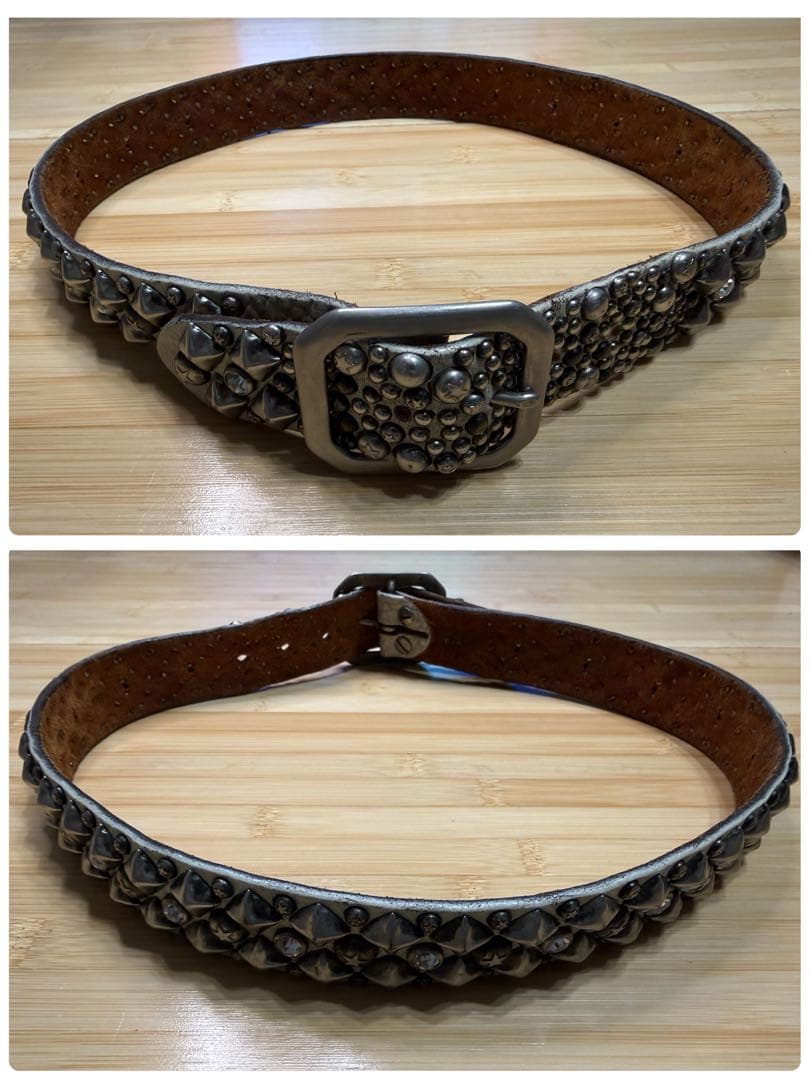 120周年記念⭐️オールドスタッズ⭐️シルバーピラミッドスタッズ＆クリアストーン⭐️S