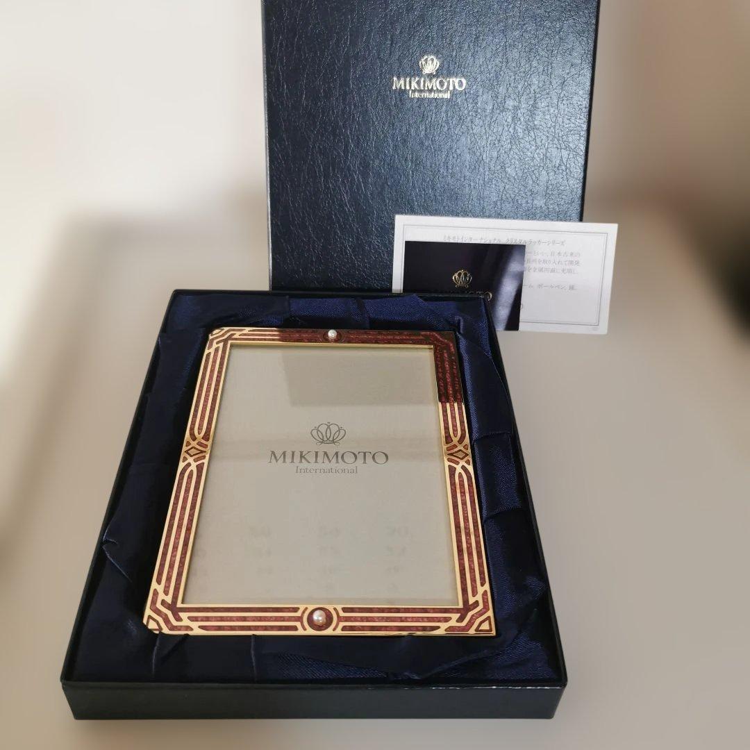 MIKIMOTO フォトフレーム 　クリスタルラッカーパール