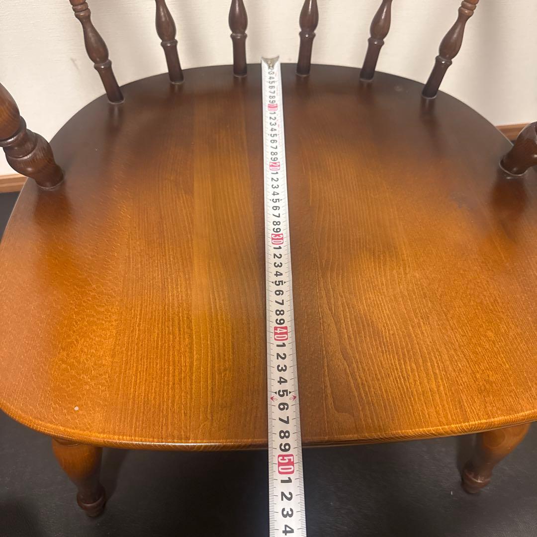 飛騨産業チェア　柄クッション付き