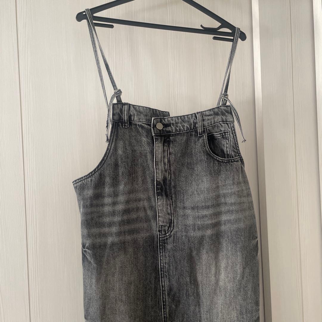 DOUDOU 裾フリンジジャンスカ