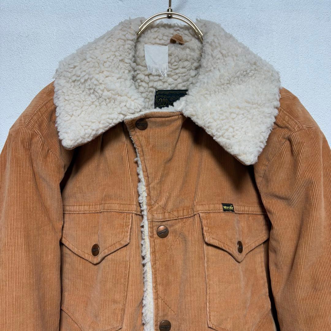 希少 美品 70s Wrangler USA ランチコート オレンジ L