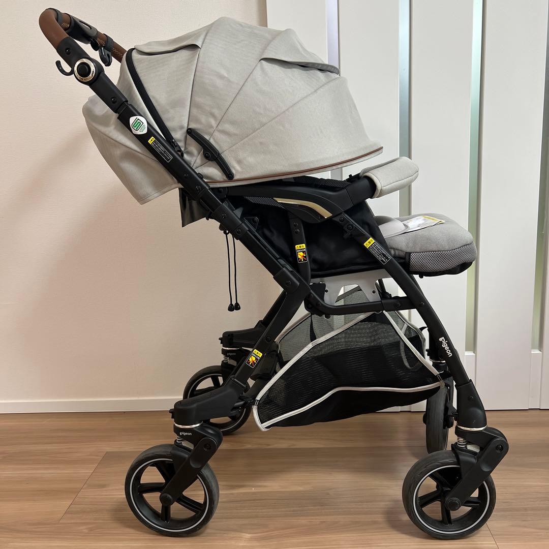 【美品】Pigeon ピジョン nautR ノートアール ベビーカー グレー