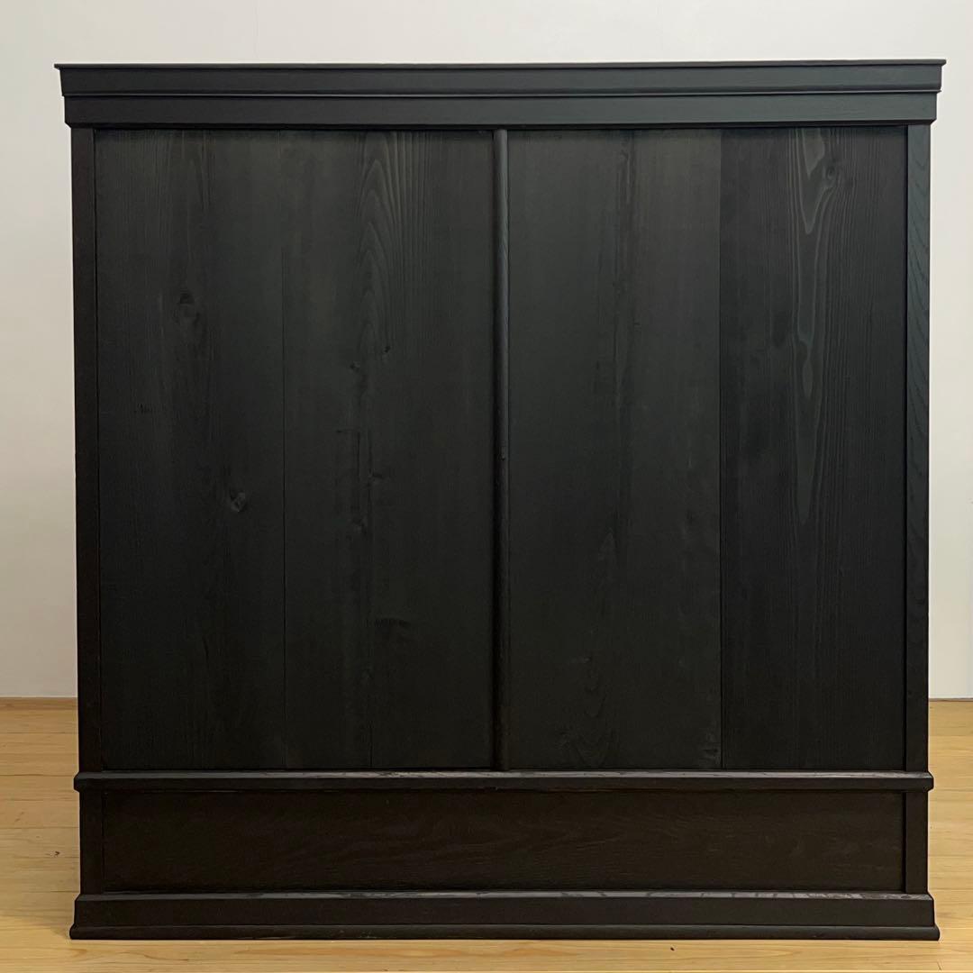 収納棚　ディスプレイ　大型　木製　M080　古道具　ビンテージ　アンティーク