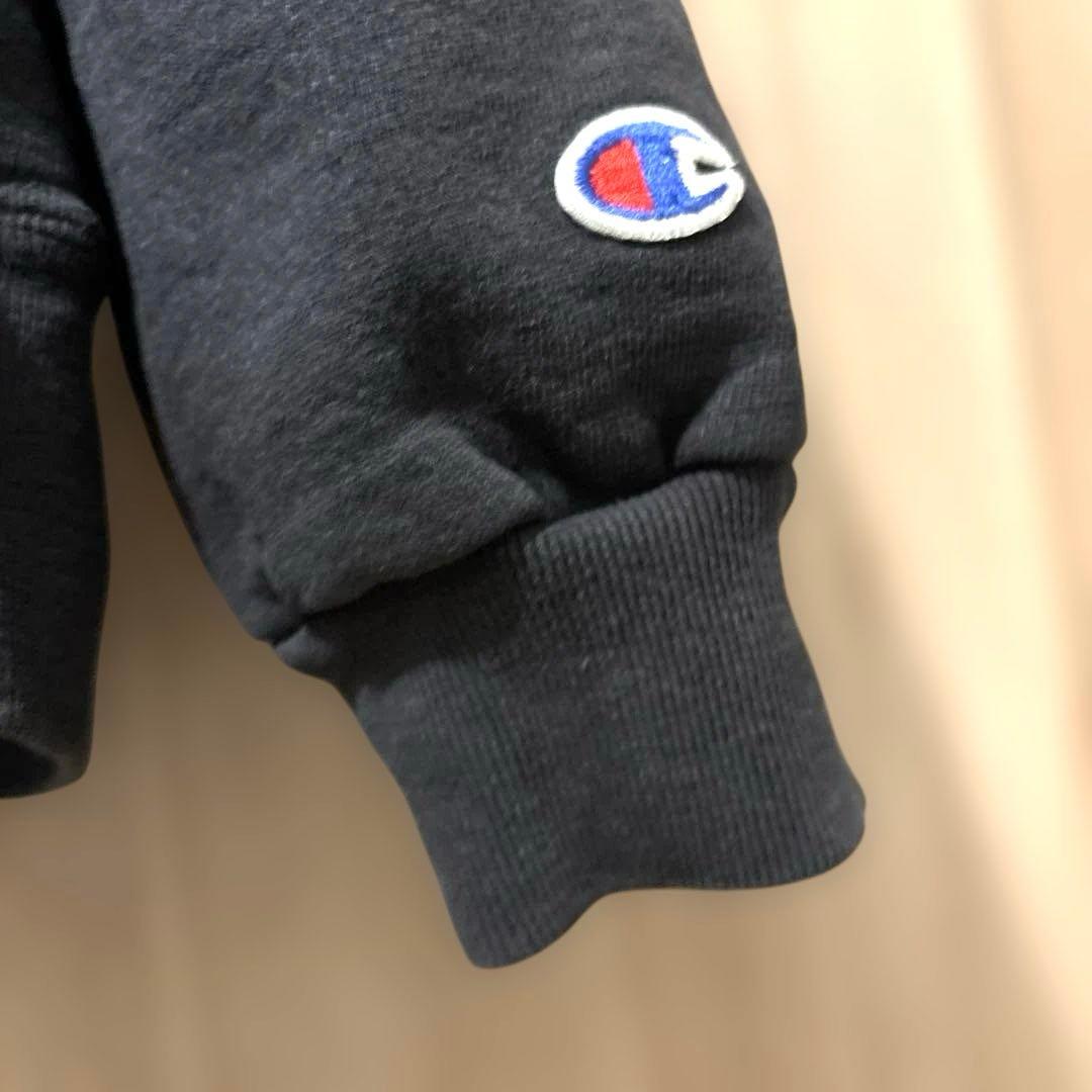 アメリカ製　Champion スウェットパーカー　ブラック　XXL