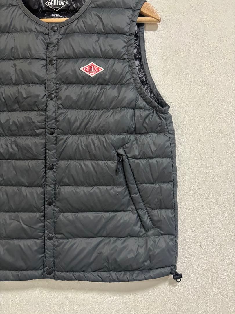 よ*こ様 DANTON ダントン ダウンベスト　36 グレー