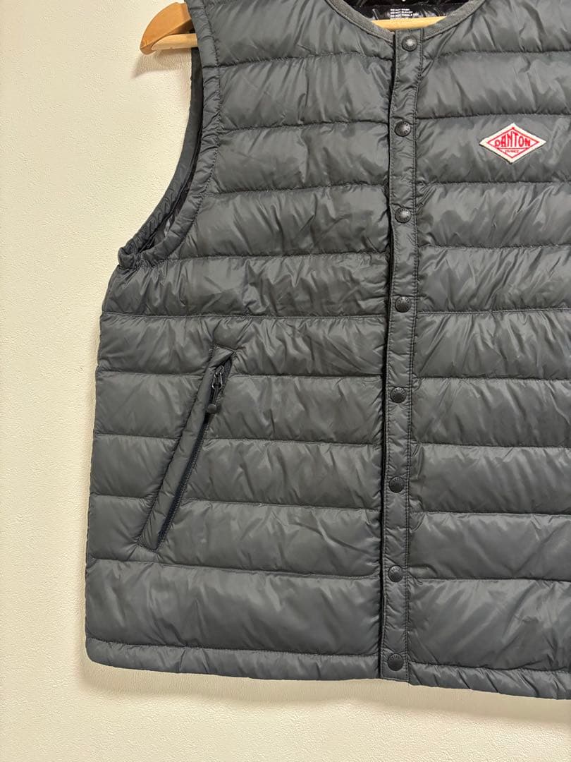 よ*こ様 DANTON ダントン ダウンベスト　36 グレー