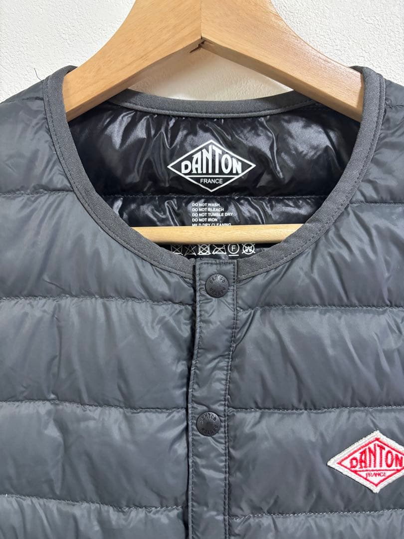 よ*こ様 DANTON ダントン ダウンベスト　36 グレー