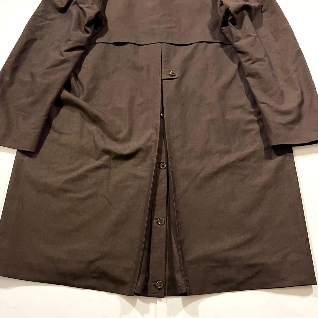 美品 YAECA ヤエカ ステンカラーコート ブラウン ロング ウール M