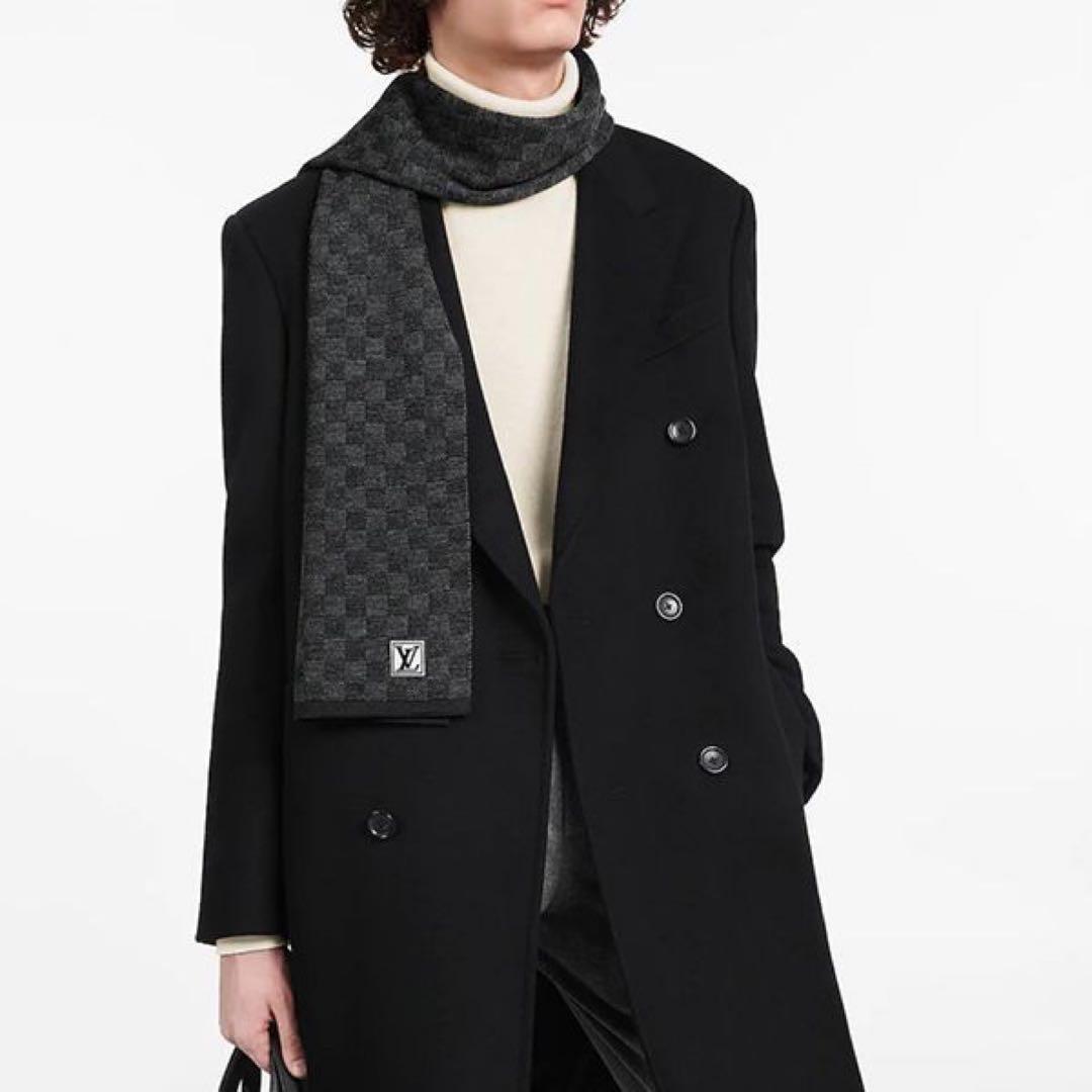 専用！新品箱紙袋付❗️LVロゴマフラー✨ヴィトンマフラー❗️ヴィトン　マフラー