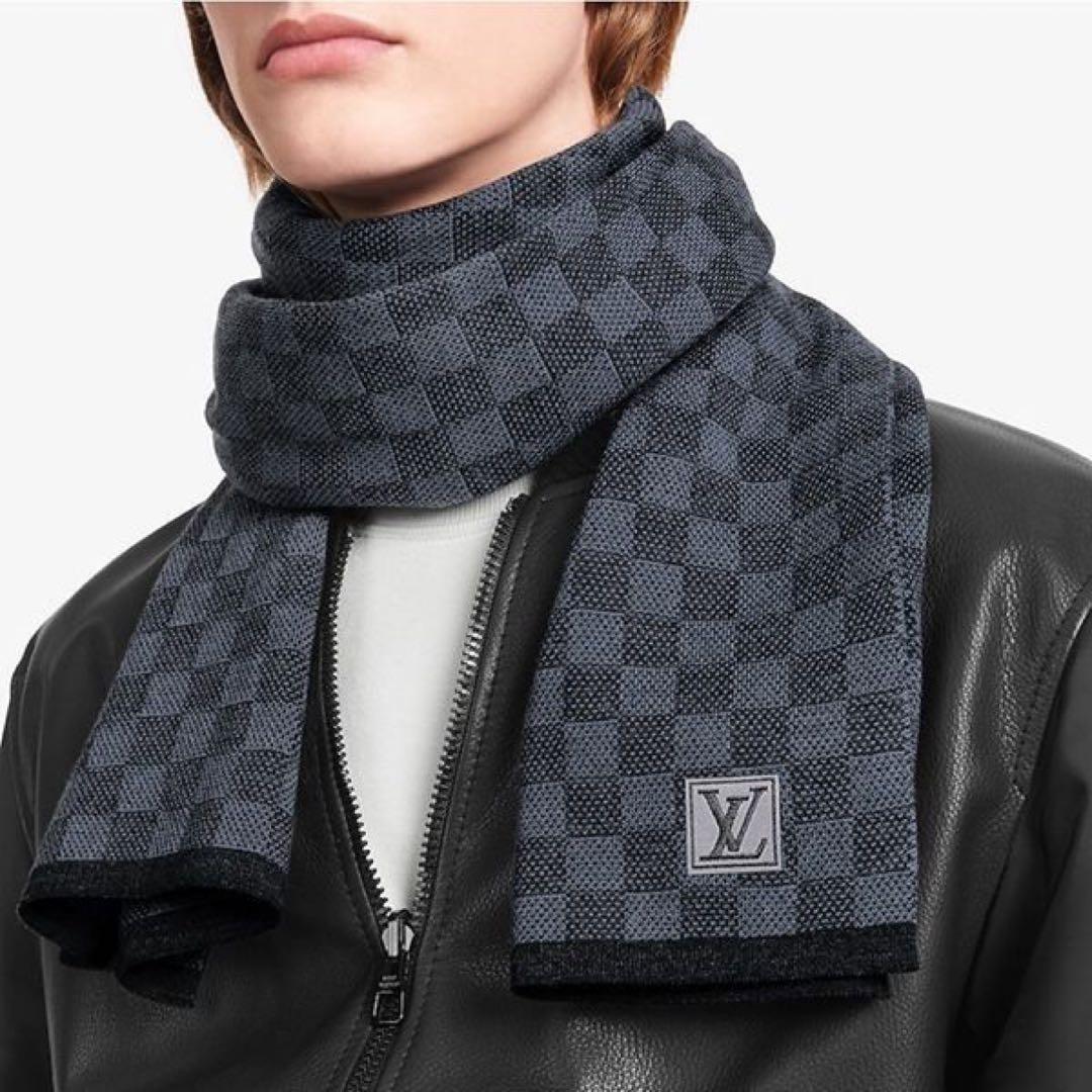 専用！新品箱紙袋付❗️LVロゴマフラー✨ヴィトンマフラー❗️ヴィトン　マフラー