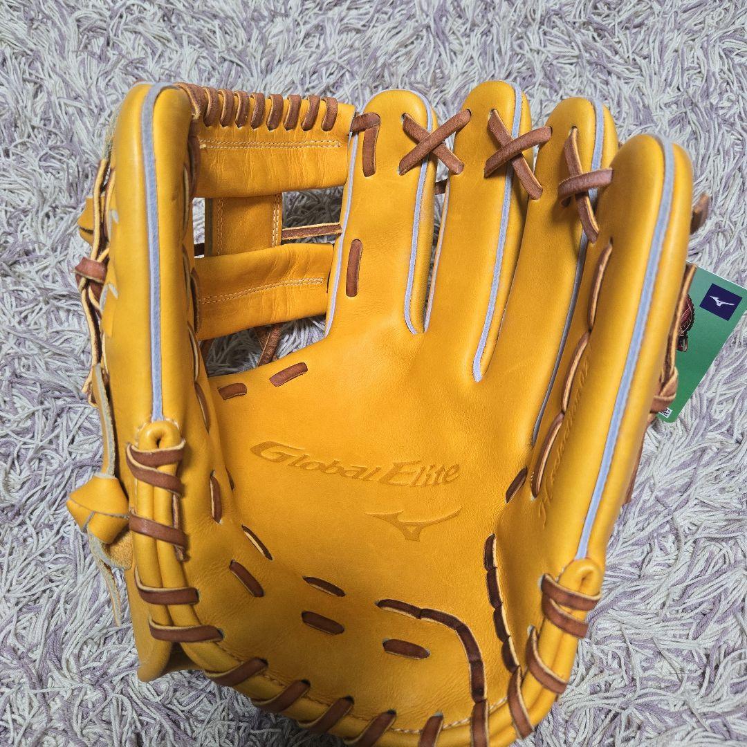 ミズノ 硬式グローブ イエロー