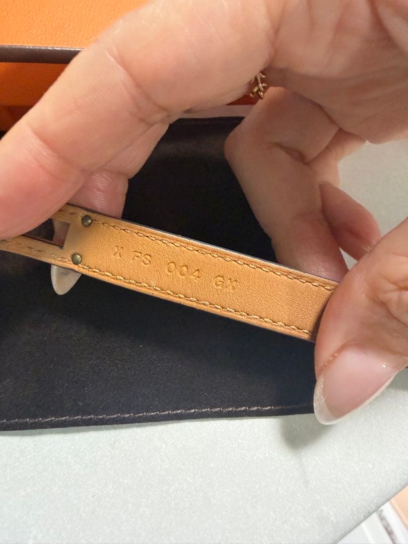 エルメス ケリー ドゥブルトゥール ブレスレット ブラック ゴールド 箱 袋