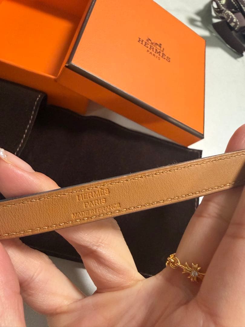 エルメス ケリー ドゥブルトゥール ブレスレット ブラック ゴールド 箱 袋