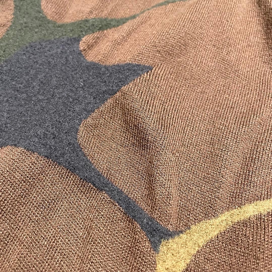 ヨーガンレール コットンニット ロングスカートブラウン M ウエストゴム