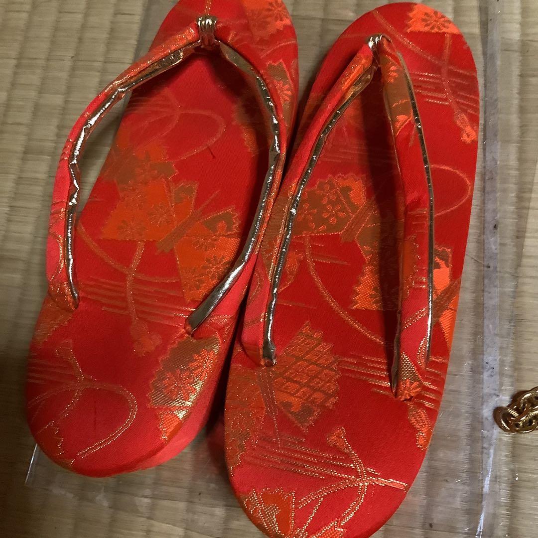 七五三　七歳用フルセット　帯幅18センチ　草履サイズ21センチ