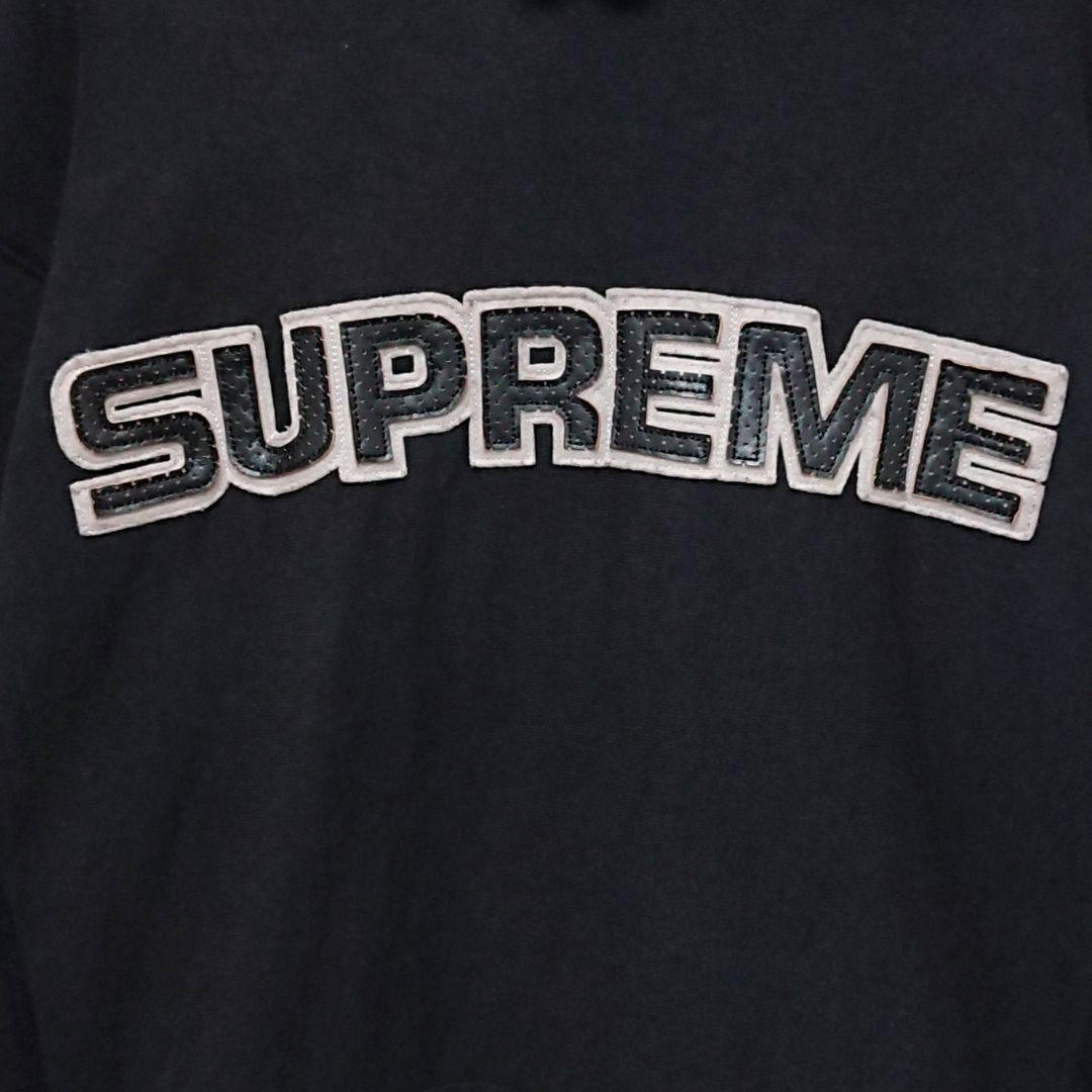 人気 即完売 シュプリーム 刺繍 ロゴ プルオーバー パーカー