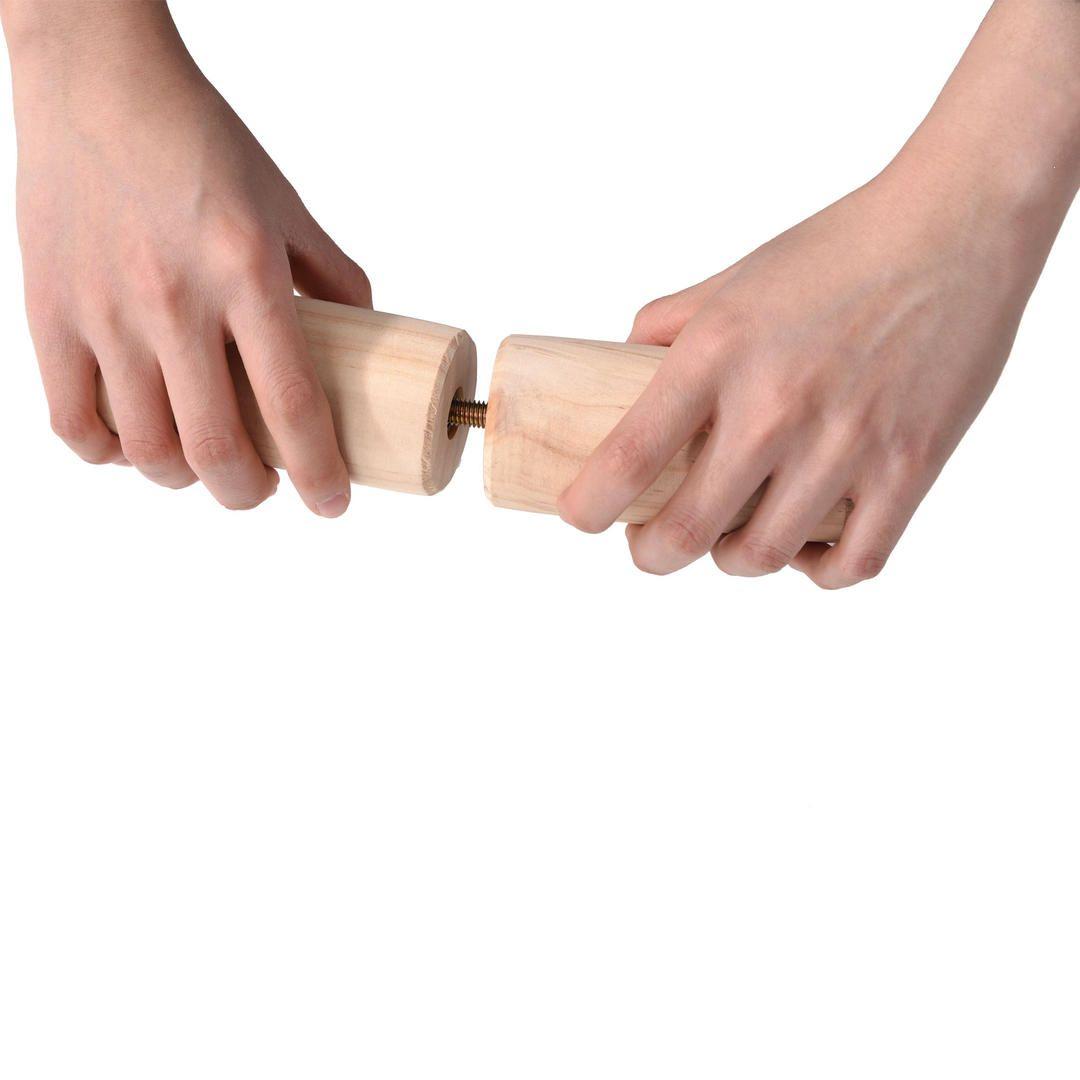 ダブル  すのこベッド 天然木 収納付き　2口コンセント付き