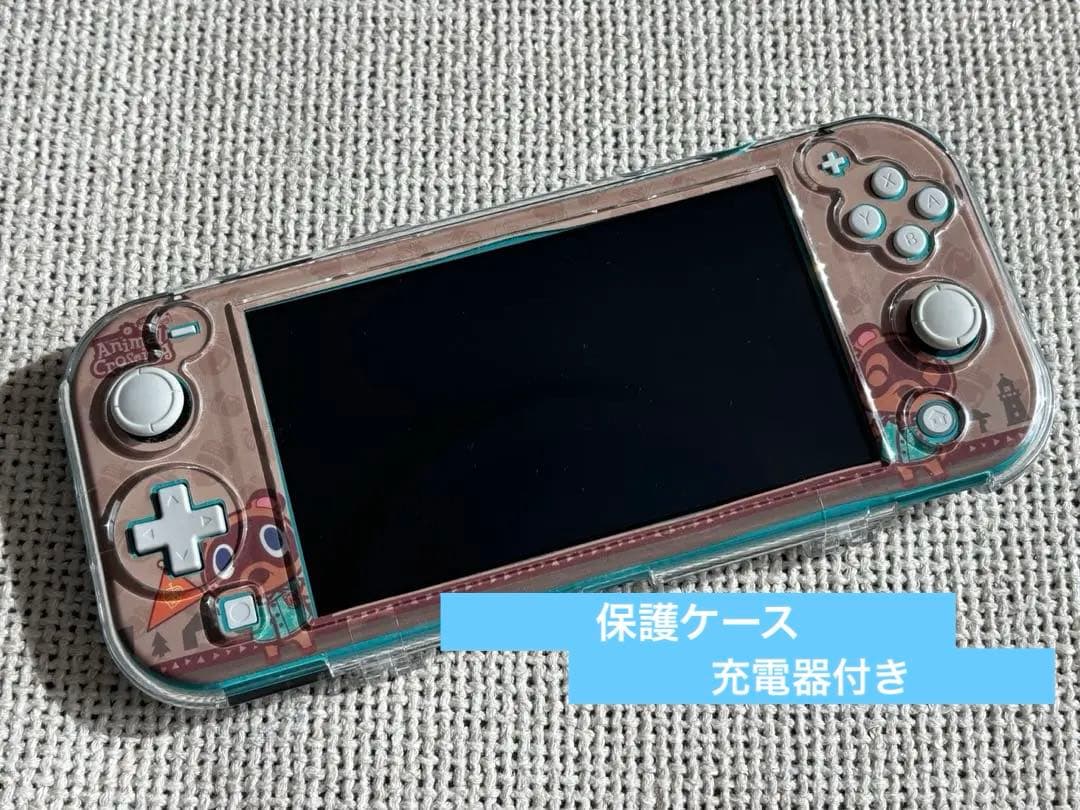 Nintendo Switch Lite ターコイズ 保護ケース　充電器付き
