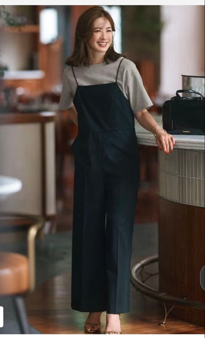 ⭐︎新品⭐︎23区　【洗える】 ドライ2WAYストレッチ サロペット　38