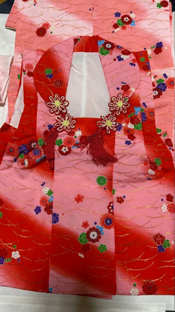 七五三　3歳女の子用　被布、襦袢