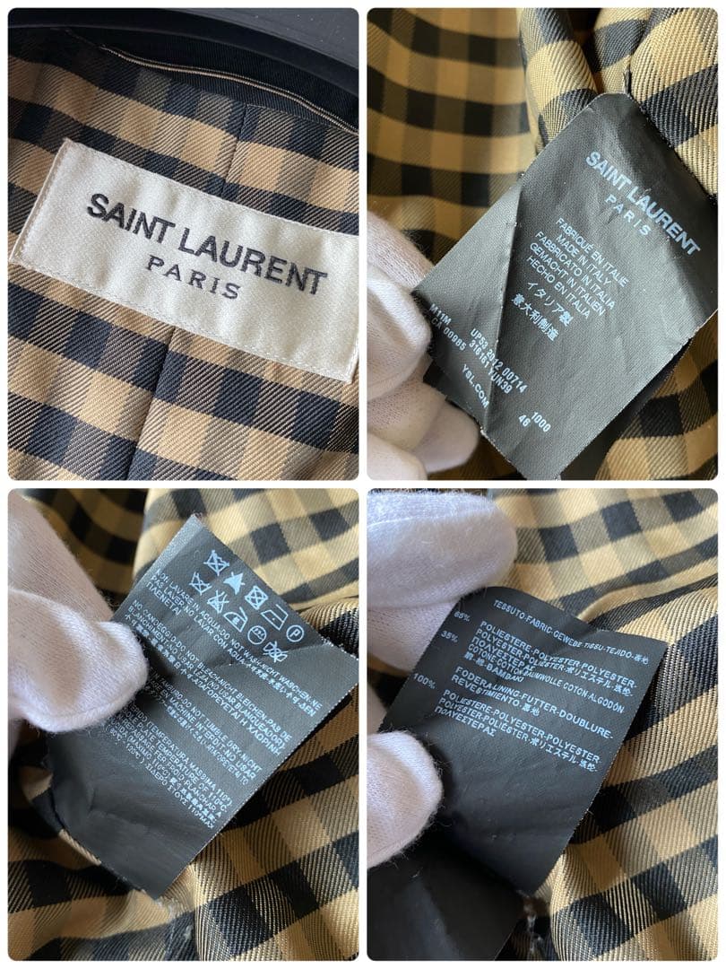 名作　2012 エディ期　SAINT LAURENT PARIS トレンチコート