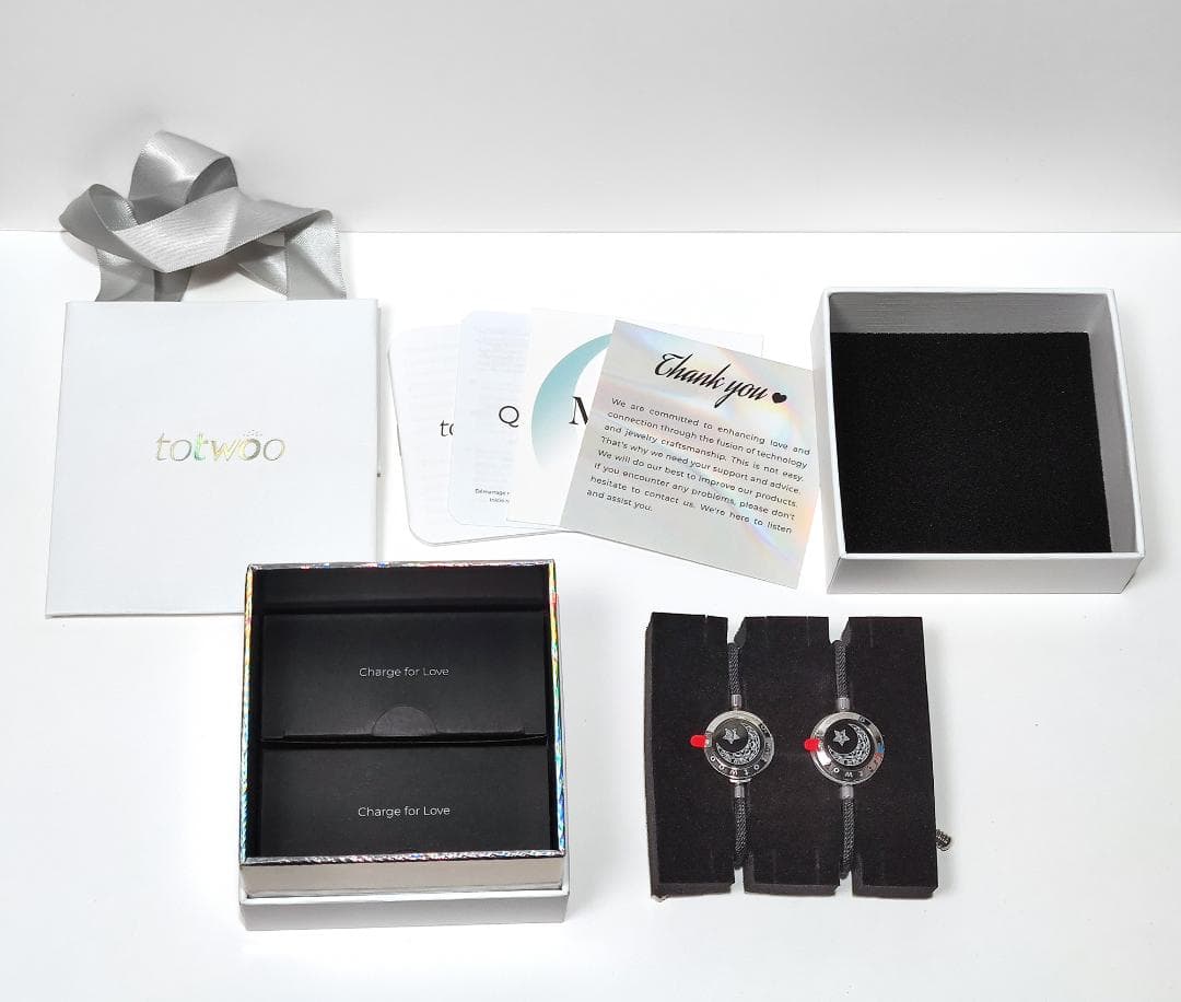 TOTWOO Moon&Moon 遠距離タッチペアブレスレット 充電 ショッパー