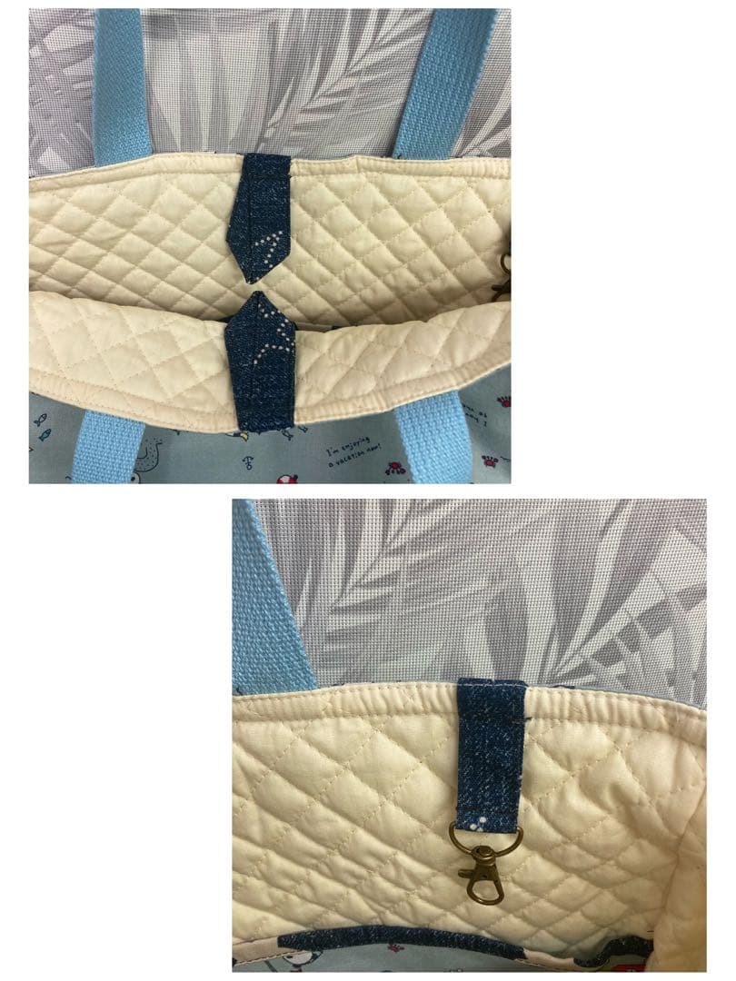 パンダ（星）　入園入学6点セット　ポケット充実　全て裏地付　⭐︎次回恐竜作成予定