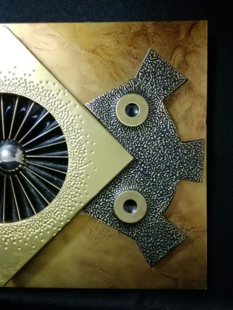 逸品　オブジェ　スティーブンチュン　ウォールデコ　スカルプチャー　ブルータリズム