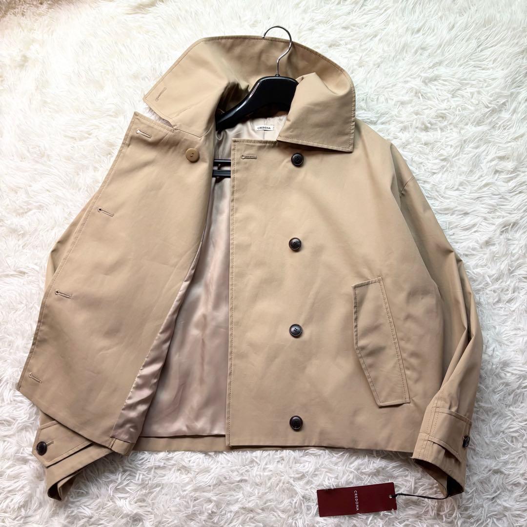 25年新作新品✨ CREDONA ペンネ ショートトレンチ コート　0