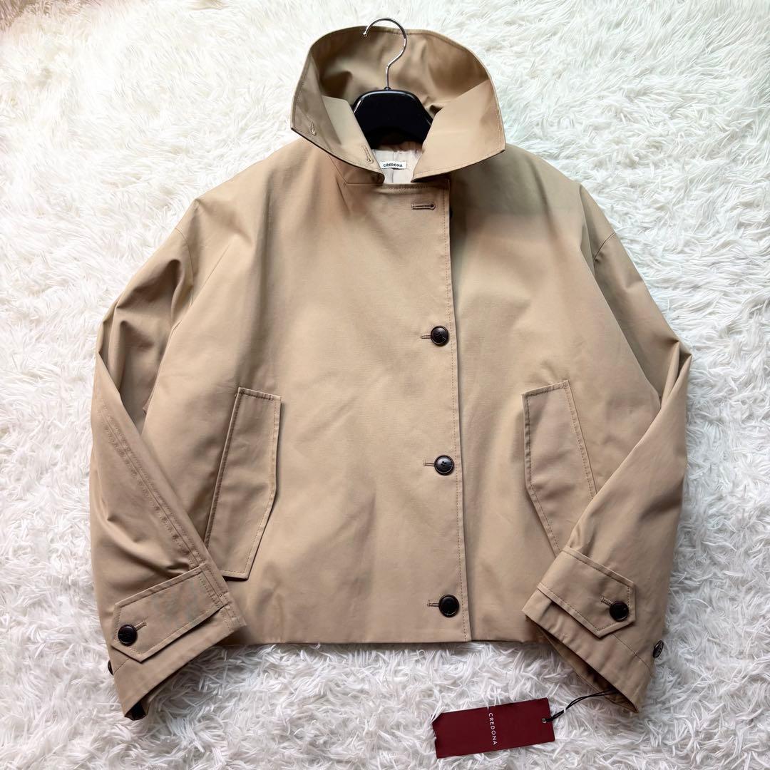 25年新作新品✨ CREDONA ペンネ ショートトレンチ コート　0