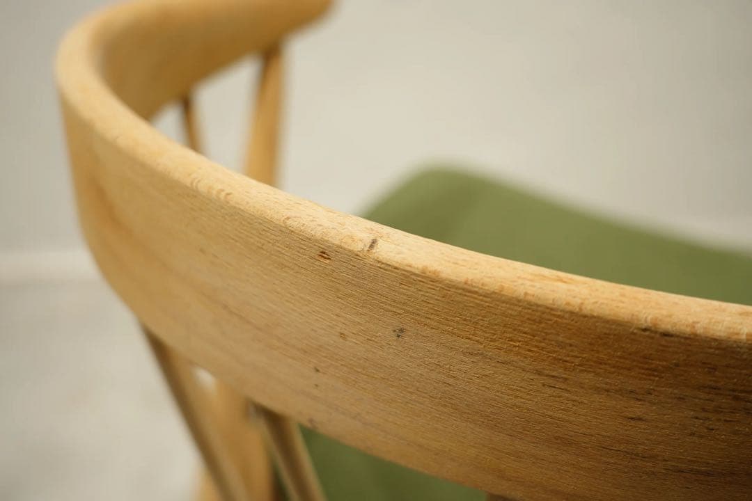 アームチェア　飛騨産業　キツツキ　ローガンチェア　スポークバック　ビンテージ