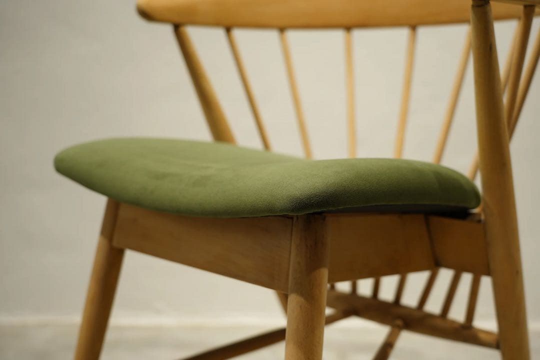 アームチェア　飛騨産業　キツツキ　ローガンチェア　スポークバック　ビンテージ