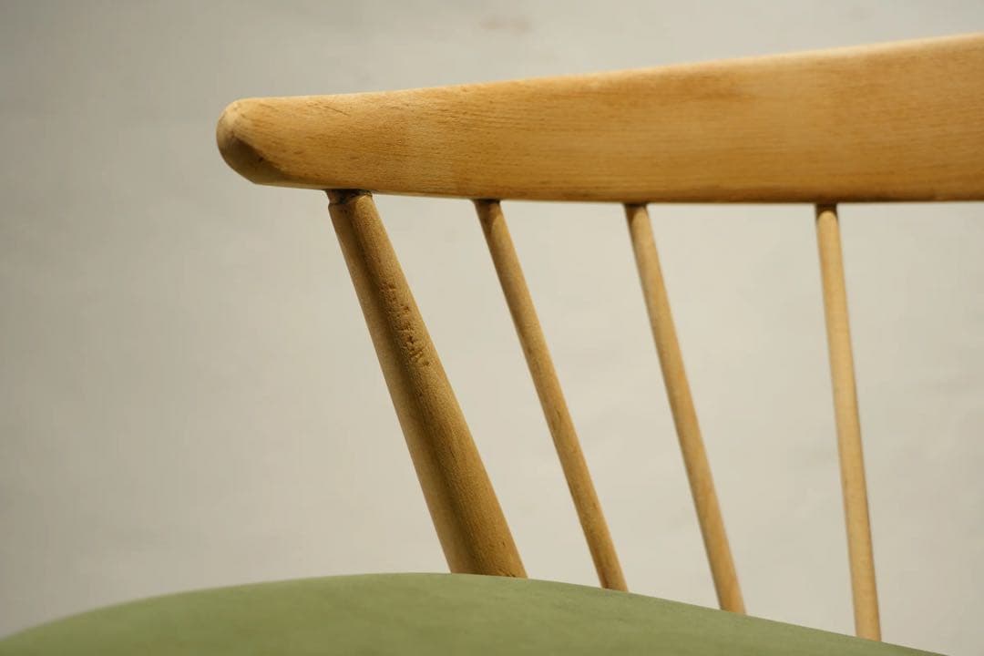 アームチェア　飛騨産業　キツツキ　ローガンチェア　スポークバック　ビンテージ