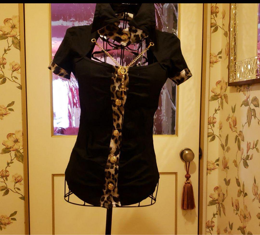 d.i.a セクシーレオパード柄半袖シャツ