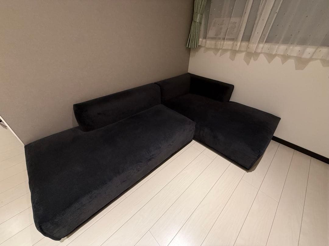 Francfranc メーネソファ ブラック R ①