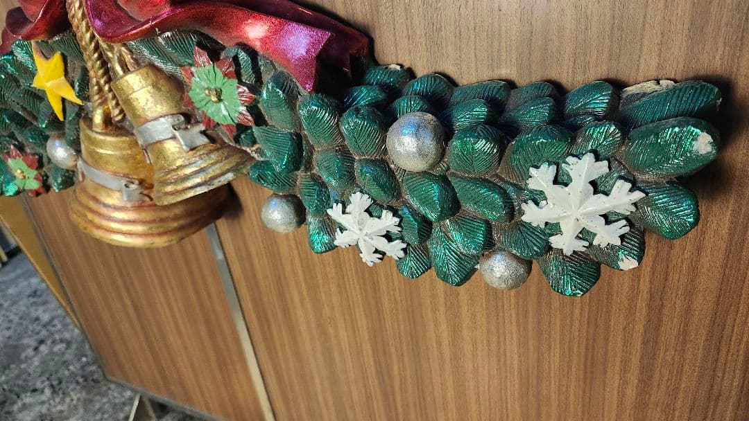 ヴィンテージ　U.S.A 1960年代　FRP クリスマスリース 幅110cm