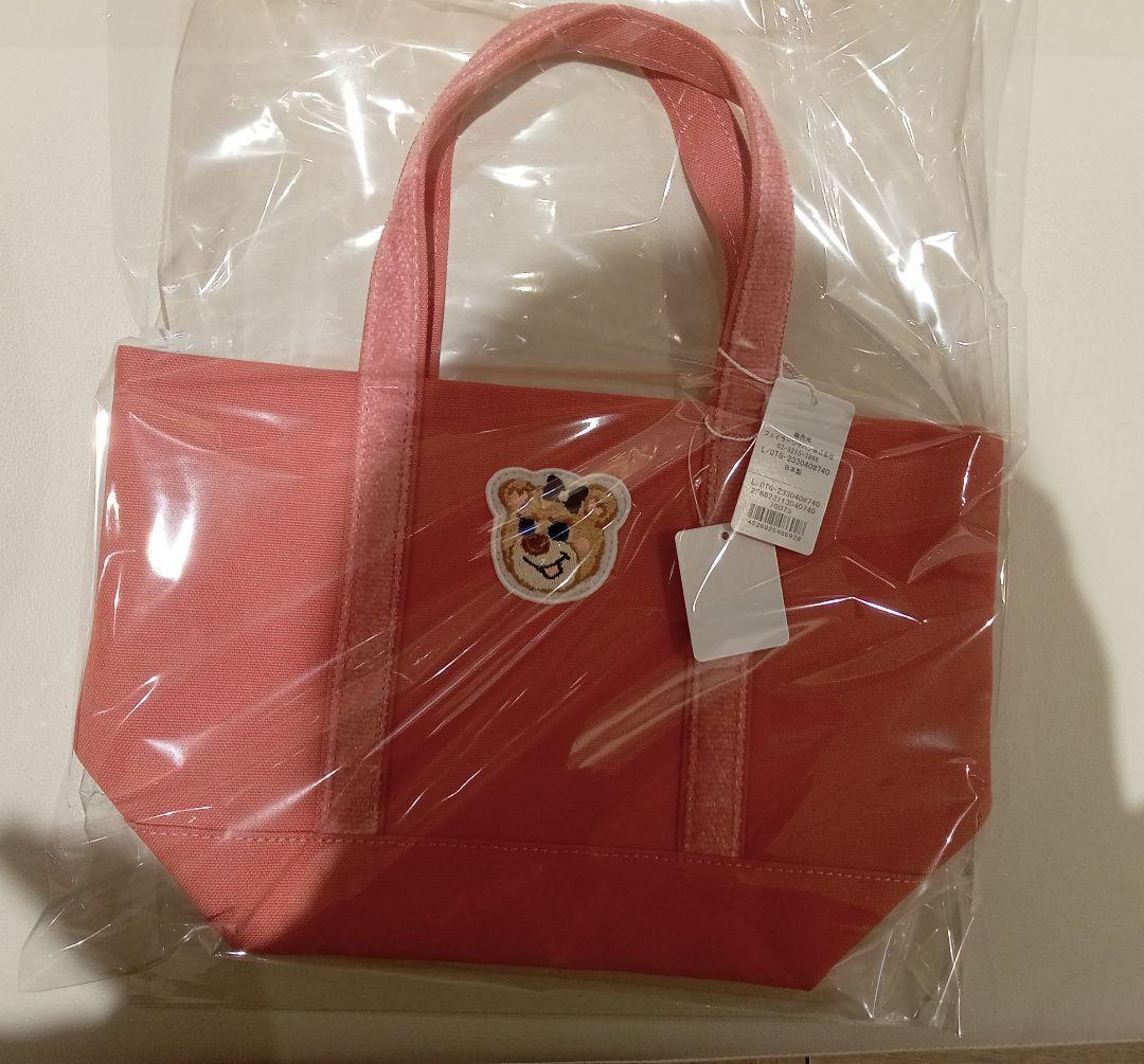 フェイラーFEILERオールドテディガールワッペントートバッグピンク　クマ　くま