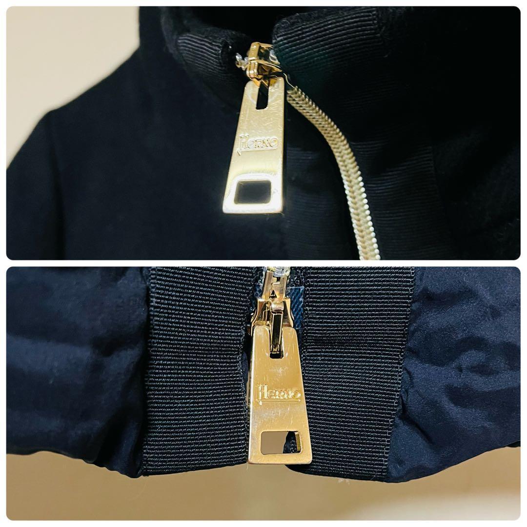 Herno ヘルノ 異素材切り替えダウンジャケット PI0712D ブラック