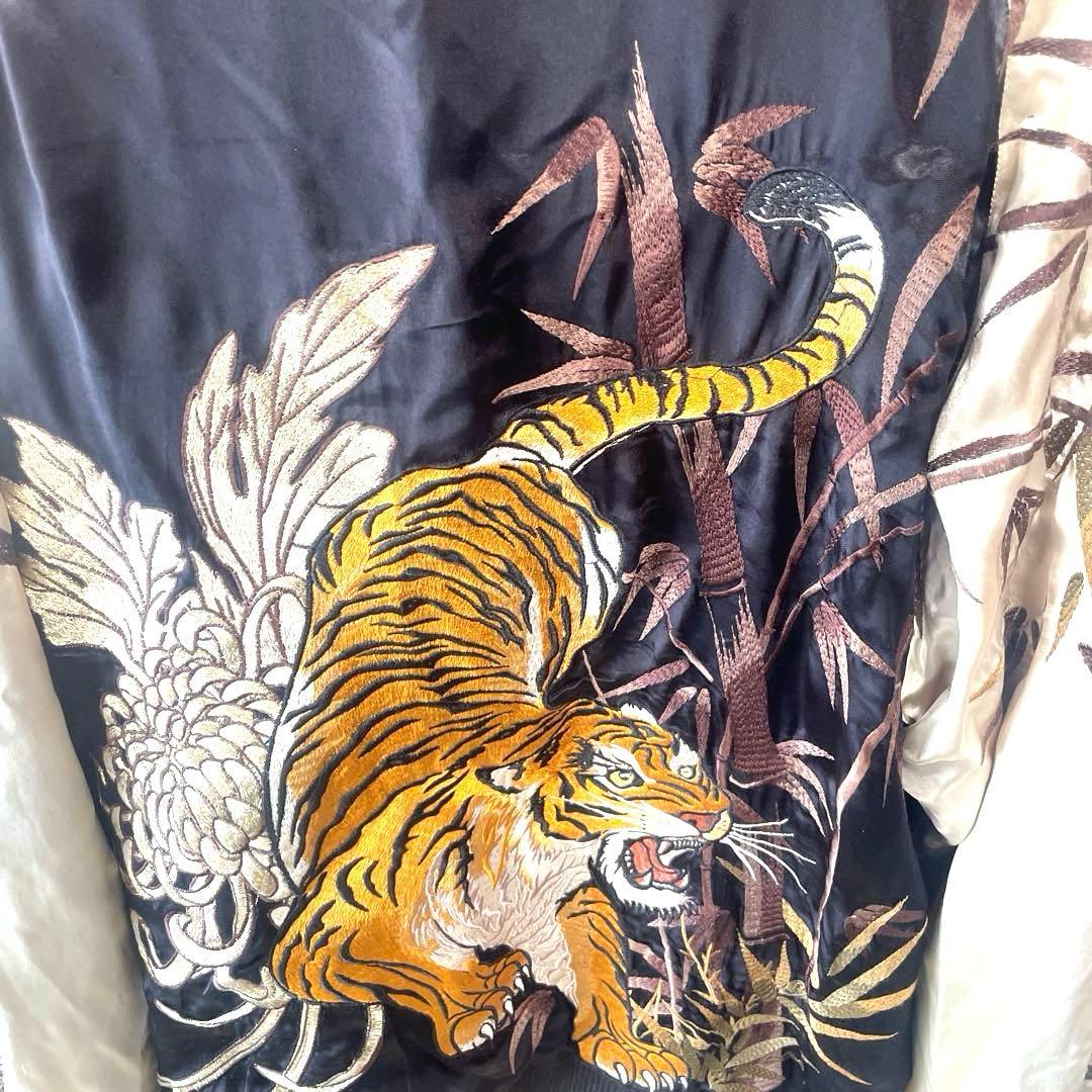 絡繰魂 粋/カラクリダマシイ イキ 信長の虎　スカジャン　2XL