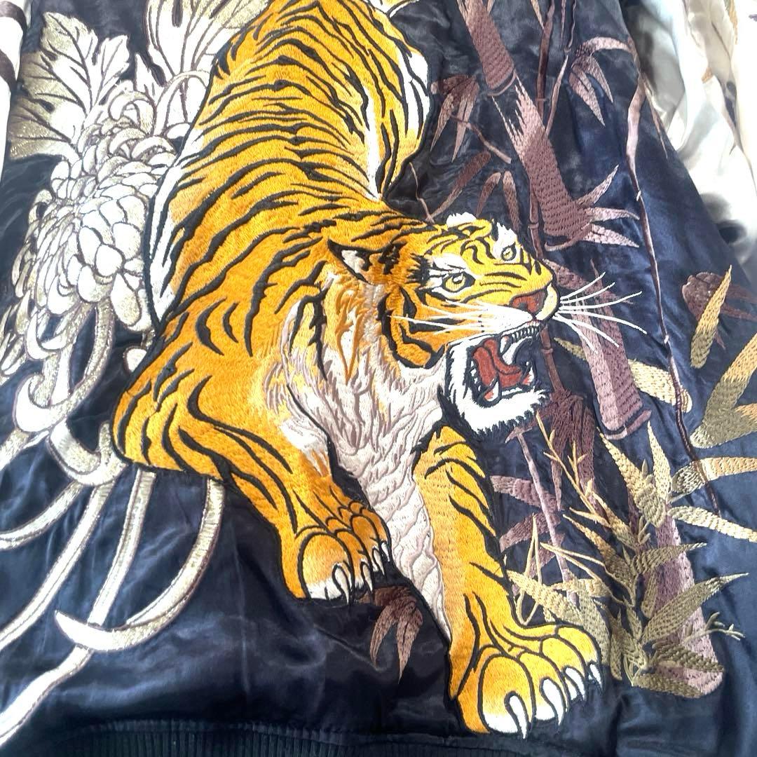 絡繰魂 粋/カラクリダマシイ イキ 信長の虎　スカジャン　2XL