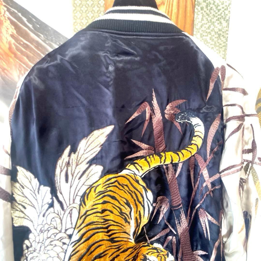 絡繰魂 粋/カラクリダマシイ イキ 信長の虎　スカジャン　2XL